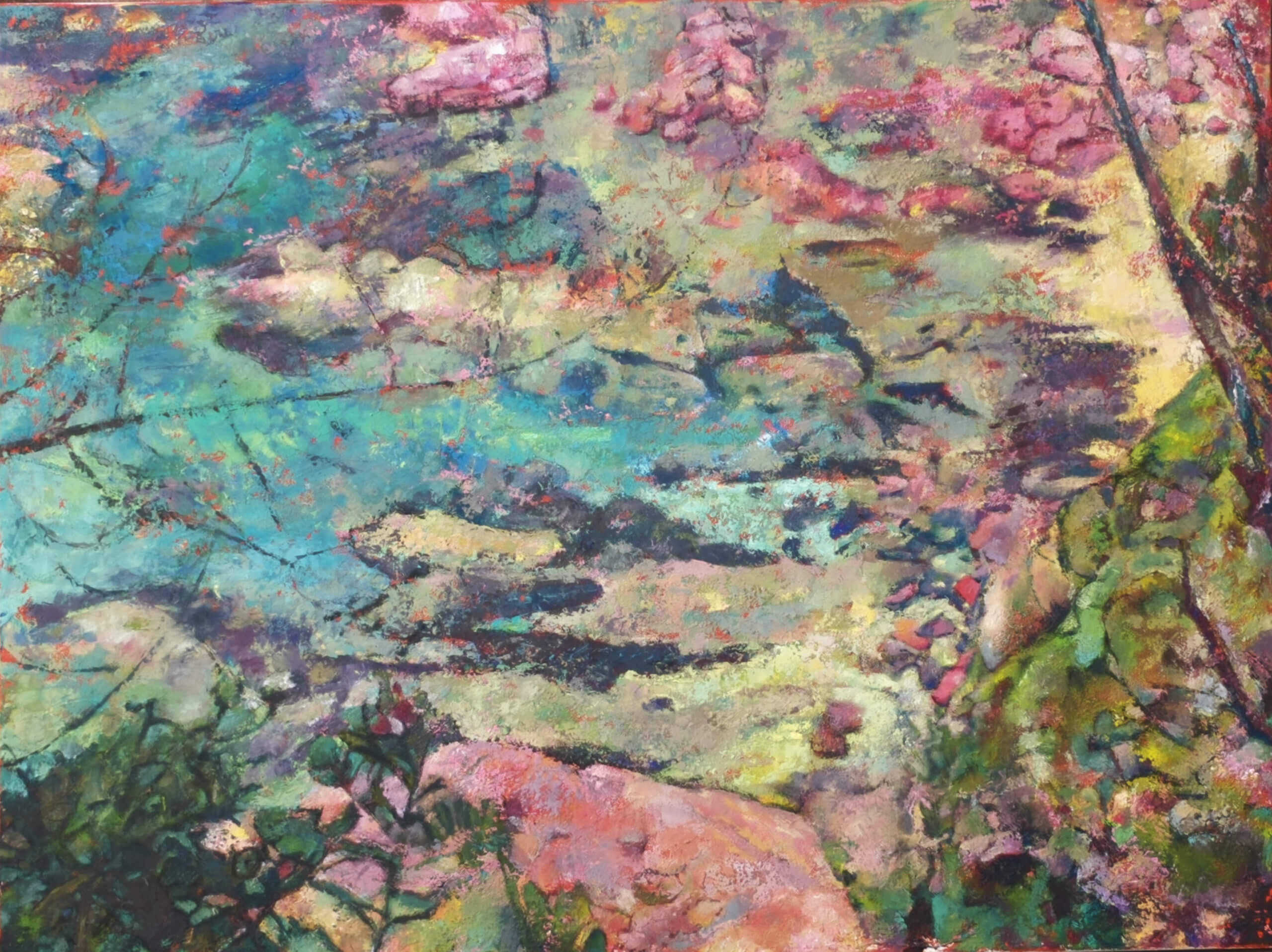 'Eden Cove', acrylic on canvas, 3' x 4' 2015